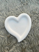Handmade Jesmonite Heart Tray – Luxury Decorative Trinket Dish for Jewelry, Rings & Home Decor
