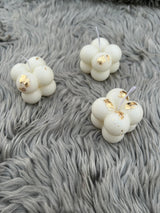 3-Piece Bubble Candle Set with Real Gold Leaf — Luxury Scented Decorative Candles | Home Décor, Gifts & Aesthetic Styling