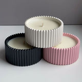 Glowora Luxe Jesmonite Jar Scented Candle – Handcrafted Premium Candle in Reusable Jesmonite Container for Home Decor & Gifting