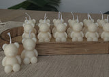 Glowora Mini Teddy Bear Scented Candle Set – Handcrafted Cute Decorative Candles for Home Decor, Gifts & Events | Available in Combos