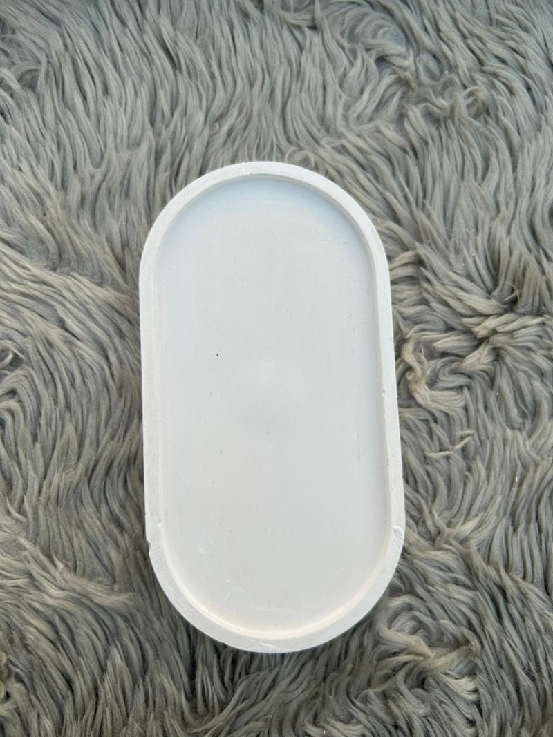 Handmade Jesmonite Trinket Tray  – Luxury Decorative Tray for Jewelry, Keys & Home Decor