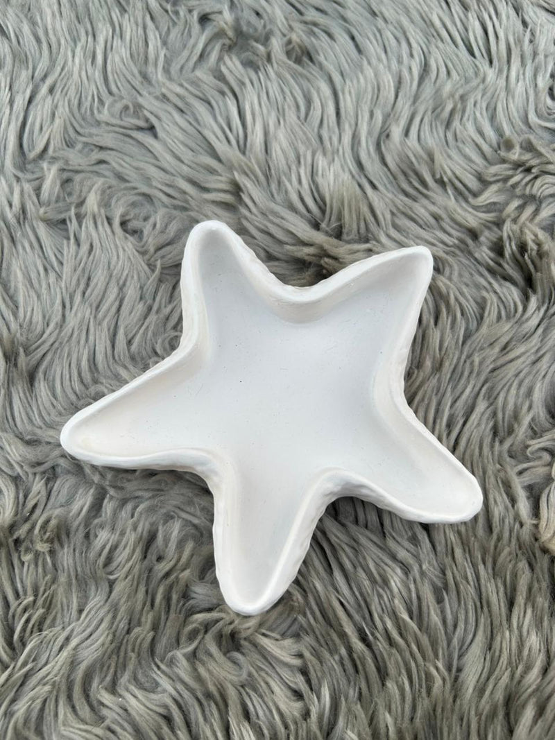 Handmade Jesmonite Star Tray – Luxury Decorative Trinket Dish for Jewelry, Keys & Aesthetic Home Decor