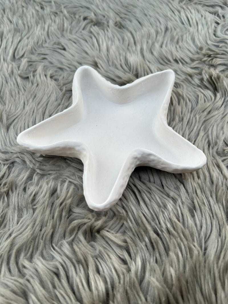 Handmade Jesmonite Star Tray – Luxury Decorative Trinket Dish for Jewelry, Keys & Aesthetic Home Decor