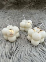 3-Piece Bubble Candle Set with Real Gold Leaf — Luxury Scented Decorative Candles | Home Décor, Gifts & Aesthetic Styling