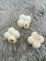 3-Piece Bubble Candle Set with Real Gold Leaf — Luxury Scented Decorative Candles | Home Décor, Gifts & Aesthetic Styling