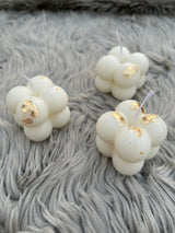 3-Piece Bubble Candle Set with Real Gold Leaf — Luxury Scented Decorative Candles | Home Décor, Gifts & Aesthetic Styling