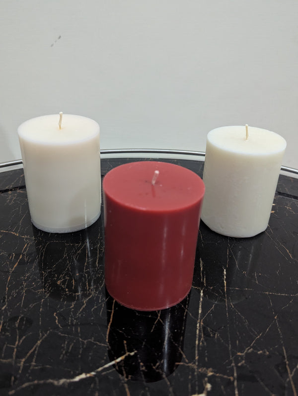 Glowora Luxe Handcrafted Pillar Candle – Long-Lasting, Smokeless, Home Decor Scented Candle for Relaxing & Aromatic Ambience