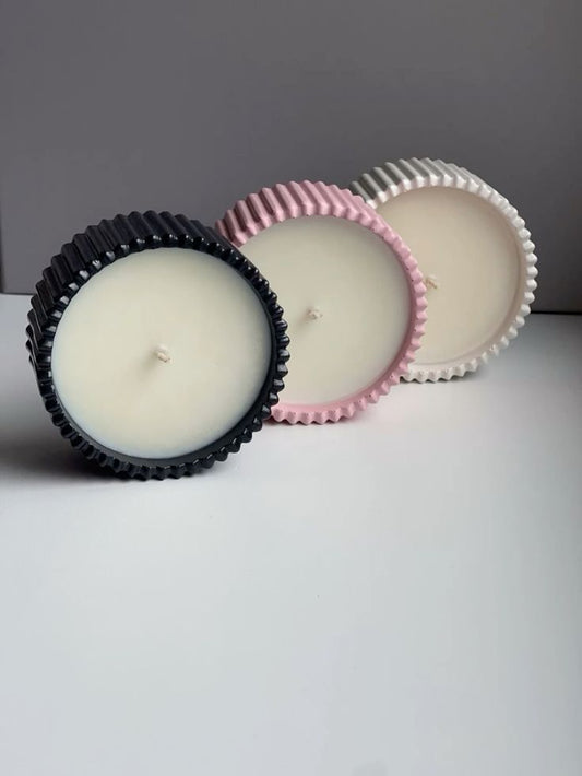 Glowora Luxe Jesmonite Jar Scented Candle – Handcrafted Premium Candle in Reusable Jesmonite Container for Home Decor & Gifting